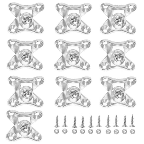 KAKOWELY 10 Sets Furniture Corner Braces Removable Corner Braces Right Angle Brackets,1.34"X1.18"X0.79"