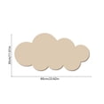 thumbnail image 3 of Cloud Shaped Bulletin Board Adhesive Pin Board Wall Mount Display Board, Cute Cloud-Shaped Thick Board for Photos Notes and Reminders, No-Drill Wall Decor for Kid Room Study and Office Display, 3 of 6