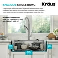 thumbnail image 5 of KRAUS Kore 32” Drop In / Undermount Workstation 18 Gauge Single Bowl Stainless Steel Kitchen Sink with Accessories, 5 of 8