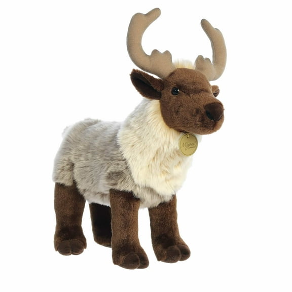 Aurora - Large Brown Realistic Stuffed Animal - 14" Reindeer - Miyoni