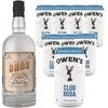 Dhōs Handcrafted Non-Alcoholic Orange 750 ML Bottle w Pack Owen’s Mixers Club Soda 8.2 OZ Cans - Keto-Friendly, Zero Sugar, Zero Calories, Zero Proof - Perfect for Mocktails - A