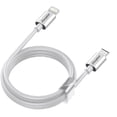 thumbnail image 2 of Energizer(R) 4ft Type-C to Lightning Cable, Metal Tips, White, 2 of 4