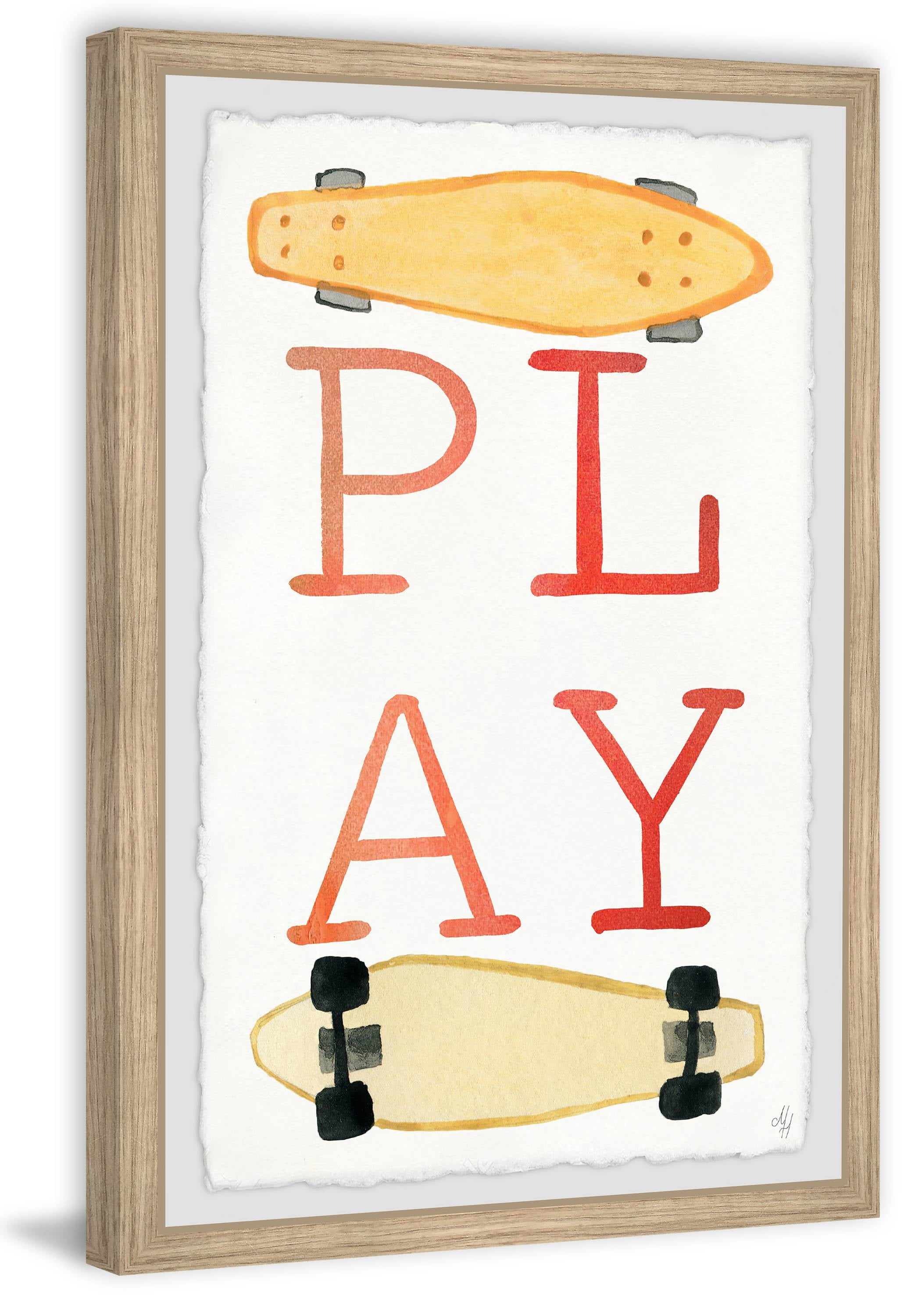 Marmont Hill Skateboard Play Framed Wall Art