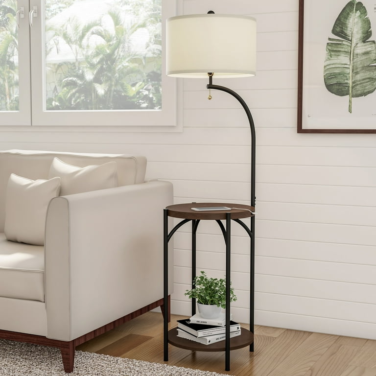 【送料無料】Floor Stand Light Lavish Home 58-inch Adjustable Floor Lamp with USB Charging Side