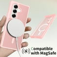 thumbnail image 4 of ELEHOLD Case for Samsung Galaxy Z Fold 7, Magnetic Phone Case, Hybrid Shockproof Cover, Raised Camera & Screen Protection,Pink, 4 of 5