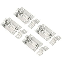 Unique Bargains Door Barrel Bolt Latch 2 Inch, 4 Pack Stainless Steel Security Latch Sliding Bolt