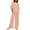 Pink, variant on Jerdar Women Casual 2 Piece Short Sets Summer Leisure Suit Short Sleeve Solid Trousers Casual Two-Piece Suit Khaki XXL