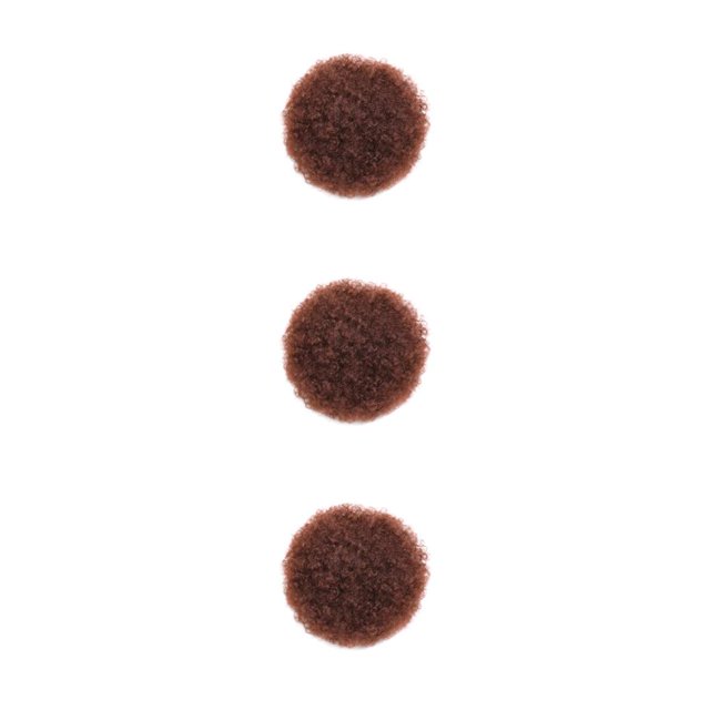 Moño de pelo sintético Afro Soidarity coleta rizada para mujer Tipo oruga