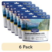 (6 pack) Backpacker's Pantry Granola With Milk & Blueberries, Pouch, 1 Serving, 4.7 oz