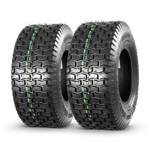 MaxAuto 2 Pcs 11x4X5 11x4.00-5 Turf Tire for Lawn & Garden Mower, P512 LRA