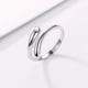 thumbnail image 5 of Anillo de plata 925 de Europa y Estados Unidos, abierto, liso, sencillo, gota de agua, anillo femenino, lágrimas de ángel, 5 of 5
