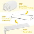 thumbnail image 5 of Full Bed Wedge Pillow Stopper,Bed Gap Filler (0-8"),Headboard Pillow,Mattress Gap Cover,Adjustable Foam Wedge Pillow (White 54"x10"x6"), 5 of 6