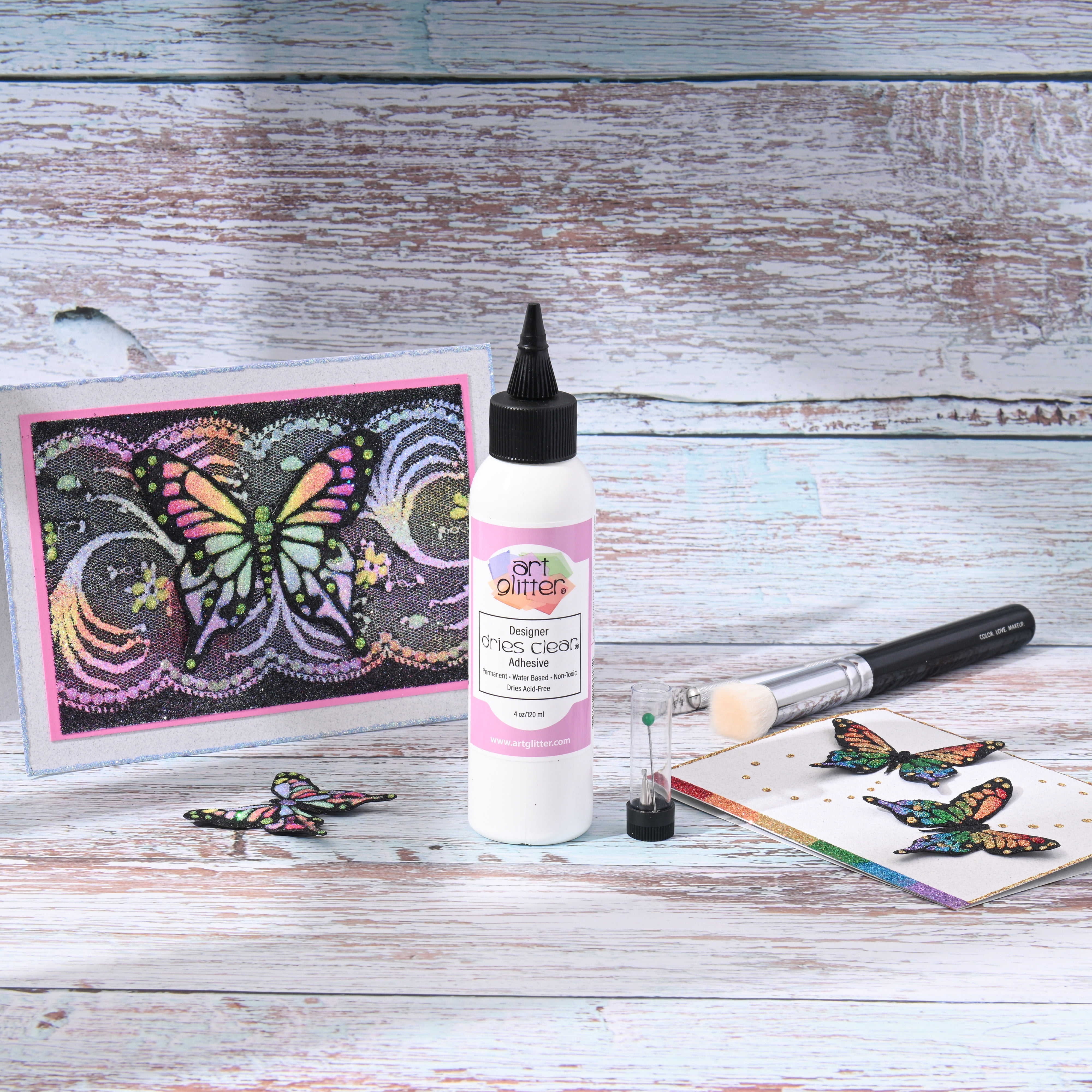 Art Glitter Precision Clear Adhesive Craft Glue 4oz with Metal Tip
