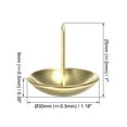 thumbnail image 3 of Uxcell 30mm Dia 30mm Height Gold Tone Round Thumb Nails Tacks 20 Pack, 3 of 5