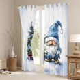 thumbnail image 3 of Castle Fairy Teens Women Men Kawaii Blue Gnome Blackout Curtains Set of 2 (52x84 Each),Merry Christmas Tree Window Curtains,Happy New Year Curtains and Drapes,Luxury Bedroom Decor, 3 of 6