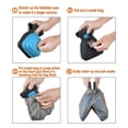 thumbnail image 2 of Recogedor de excrementos plegable de viaje para perros y mascotas con 1 rollo de bolsas descomponibles, recogedor de excrementos, limpiador de excrementos, envío (L, azul), 2 of 5