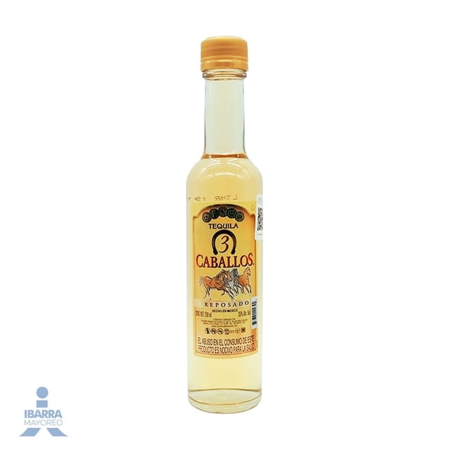 Tequila 3 Caballos Reposado 250ml