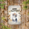 thumbnail image 2 of Happy Anniversary Manx Celebrates Wedding Love Family Party Vertical Metal Aluminum Sign Cat Lover Kitten Owner Gifts Wall Art Home Decor - 01015, 2 of 5