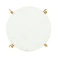 thumbnail image 4 of SAFAVIEH Jenesis Modern Round Accent Table, Hunter Green/Gold, 4 of 7