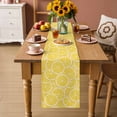 thumbnail image 2 of Yellow Lemon Table Runner 70 Inches Long Farmhouse Dress Scarves, Summer Botanical Watercolor Modern Art Dining Tablerunner for Coffee Table/Kitchen Island/Party Décor, 13" x 70", 2 of 8