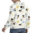 thumbnail image 6 of Fotbe Men's Hoodie with Cute Cat Pattern - Kangaroo Pocket Pullover Hooded Sweatshirt, Perfect for Daily Wear, Travel, and Home-XX-Large, 6 of 7