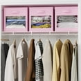 thumbnail image 6 of SpaceAid Storage Cubes with Clear Windows, Set of 6 Fabric Bins, 11 Inch, Pink, 6 of 6