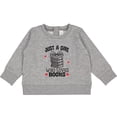 thumbnail image 2 of Inktastic Just a Girl Who Loves Books Baby Sweatshirt, 2 of 4