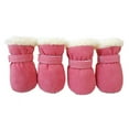 thumbnail image 4 of Pet Snow Boots, Soft Warm Dog Paw Protector Winter Dog Feet Shoes with Hook Loop Closure for Dogs Cats Puppy Kitten, 4 of 5
