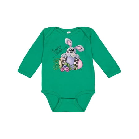 

Inktastic Happy Easter Bunny Rabbit Gift Baby Boy Long Sleeve Bodysuit