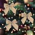 thumbnail image 5 of 10pcs 3" Buffalo Plaid Burlap Bows - Christmas Tree & Farmhouse Decor | Rustic Checkered Gingham Ribbon Bows for Gift Wrapping, Crafts & Holiday Home Decoration, 5 of 9