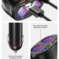 thumbnail image 2 of AOOOWER 4 in 1 Cigarettes Lighter Splitter USB Car Charger Adapter 2 Socket Power Outlet, 2 of 7