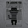 thumbnail image 2 of Mens Im Judging You Funny T Shirts Sarcastic Kitten Graphic Tee for Men Graphic Tees, 2 of 9