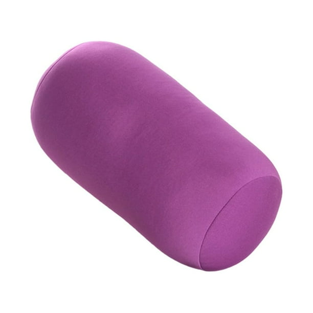 Monstrate Roll Throw Pillow Compañero para viajes y dormir en casa Extra Micro Bead Stress Relief Pillow Juegos de cama púrpura