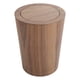 thumbnail image 2 of Cubo de basura de 9 litros de madera maciza, redondo, decorativo para cocina, hotel y baño. madera 1 columpio, 2 of 9