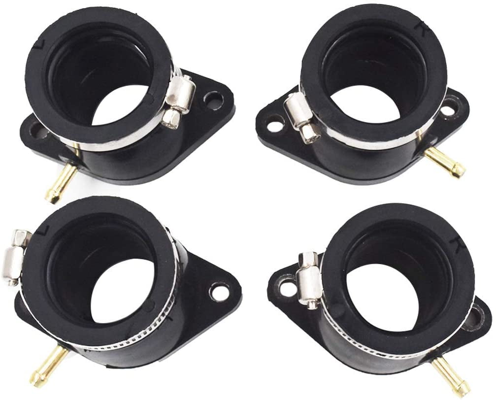 Carburetor Intake Manifold Boot Joint Carb Holder with Hose Clamps Fit for Yamaha XJ650 XJ750
