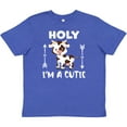 thumbnail image 3 of Inktastic I'm a Cutie White and Brown Holstein Cow with Arrows Youth T-Shirt, 3 of 5
