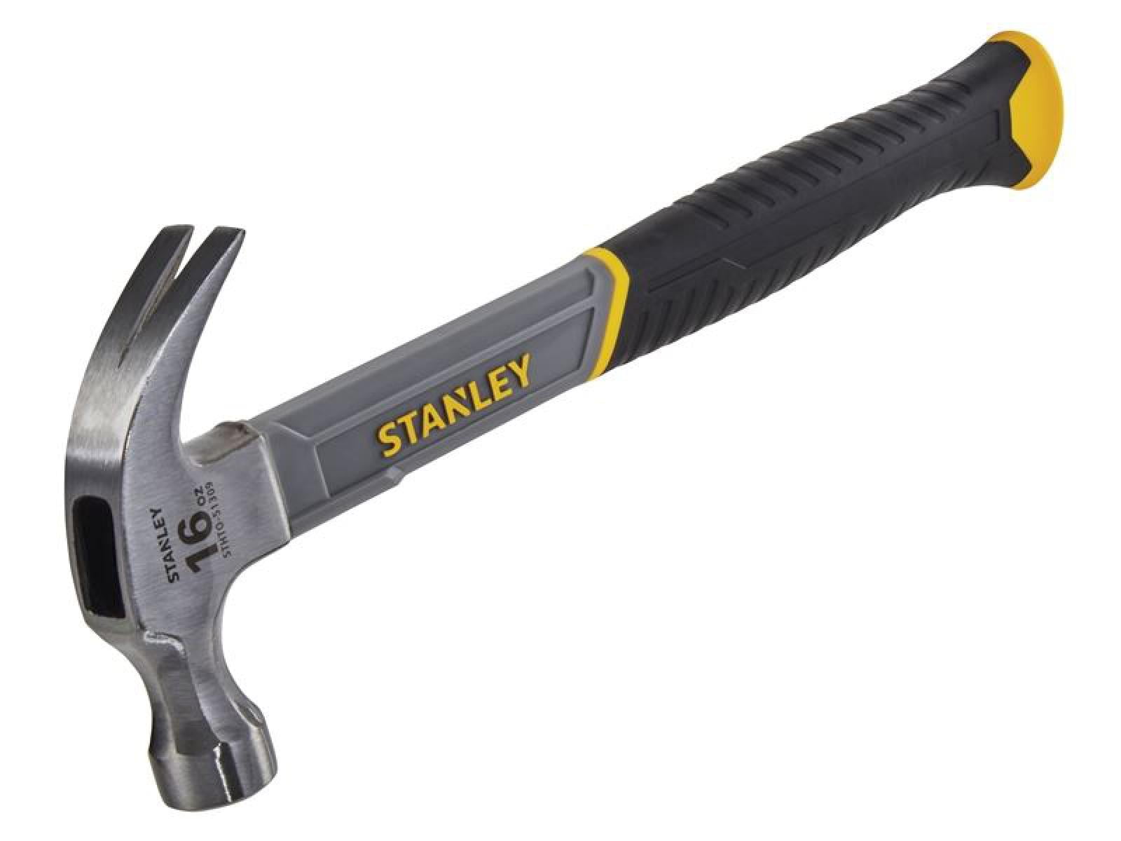 Stanley 16Oz Fiberglass Nailing Hammer – Yellow Grip Framing Hammer | Durable & Comfortable For Construction & DIY