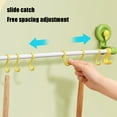 thumbnail image 4 of Suction Cup Hook Rack for Kitchen & Bathroom – Removable Over-the-Door Shower Towel & Clothes Organizer with 10 Movable Hooks, Waterproof Heavy-Duty Design for Home & Bathroom Storage, 4 of 5