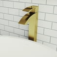thumbnail image 5 of VIGO Duris Single Handle Single-Hole Bathroom Vessel Faucet in Matte Brushed Gold, 5 of 11