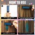 thumbnail image 4 of One Time Hair Chalk Comb Professional Temporary Instant Hair Comb Hair Color Highlights Streaks Hair Coloring Dye Comb, 4 of 5