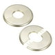 thumbnail image 1 of Paquete de 2 Bridas de Pared, para Tubería de 32mm OD Placa Escutcheon Redonda Autoadhesiva Cubiertas de Plomería [Tono Dorado], 1 of 1