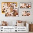 thumbnail image 4 of Designart "Gold And White Geometric Serenity II" Modern Geometric Wall Art Living Room, 4 of 5