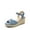 DENIM-CANVAS, variant on Espadrille Dressy Wedge Sandals, Women's Platform Sandals Casual Summer, Comfortable High Heeled Wedges with Adjustable Buckle