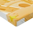 thumbnail image 2 of Ambesonne Summer Fitted Sheet, Sand Castle Kingdom Summer, Full Size, Pale Yellow, 2 of 3