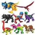 thumbnail image 3 of Juego de 8 piezas de bloques de construcción de dinosaurios compatibles con Jurassic World, figuras de dinosaurios, juguetes de ensamblaje, figura de anime, 3 of 5