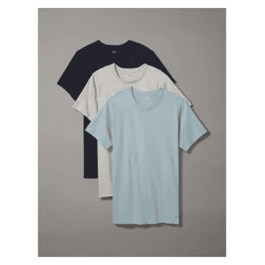Calvin Klein Men's 3-Pack Cotton Crew-Neck Classic Slim T-Shirt, Multi, Sz-Small