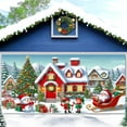 thumbnail image 2 of 8X7 ft Christmas Garage Door Banner, Large Christmas Garage Decoration Backdrop Xmas House Santa Claus Snowman Gift Garage Door Cover Holiday Outdoor Banner Winter Backdrop Background, 2 of 5