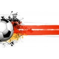 thumbnail image 2 of Soccer Ball Banner with Wall Mural by Wallmonkeys Peel and Stick Graphic (48 in W x 30 in H) WM139912, 2 of 4