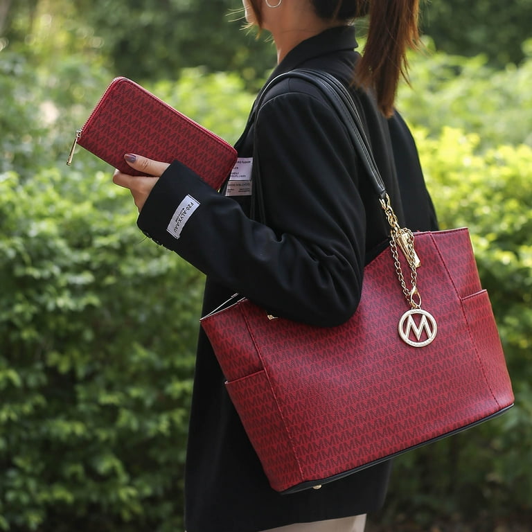 MKF Collection Savannah Women's Tote Bag With Wristlet Wallet