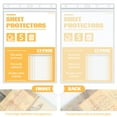 thumbnail image 4 of LELE LIFE Heavy Duty Sheet Protectors 8.5 x 11, Hard Page Protectors Waterproof Zip-Lock, Thick  Clear Plastic Sleeves for Paper Document Certificate Photo Wall Sign Holder, 8 Pack, 4 of 7